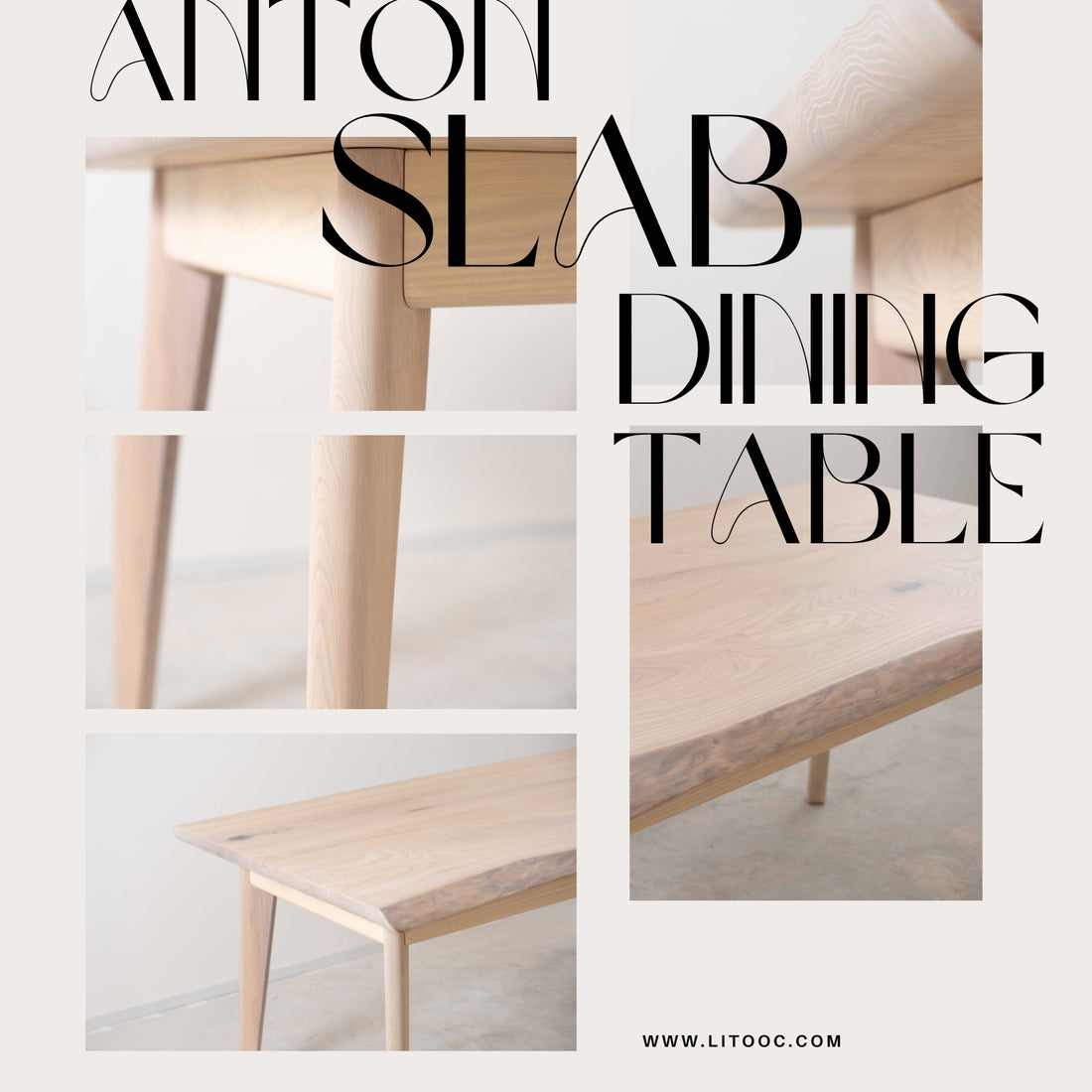 Anton Slab Dining Table