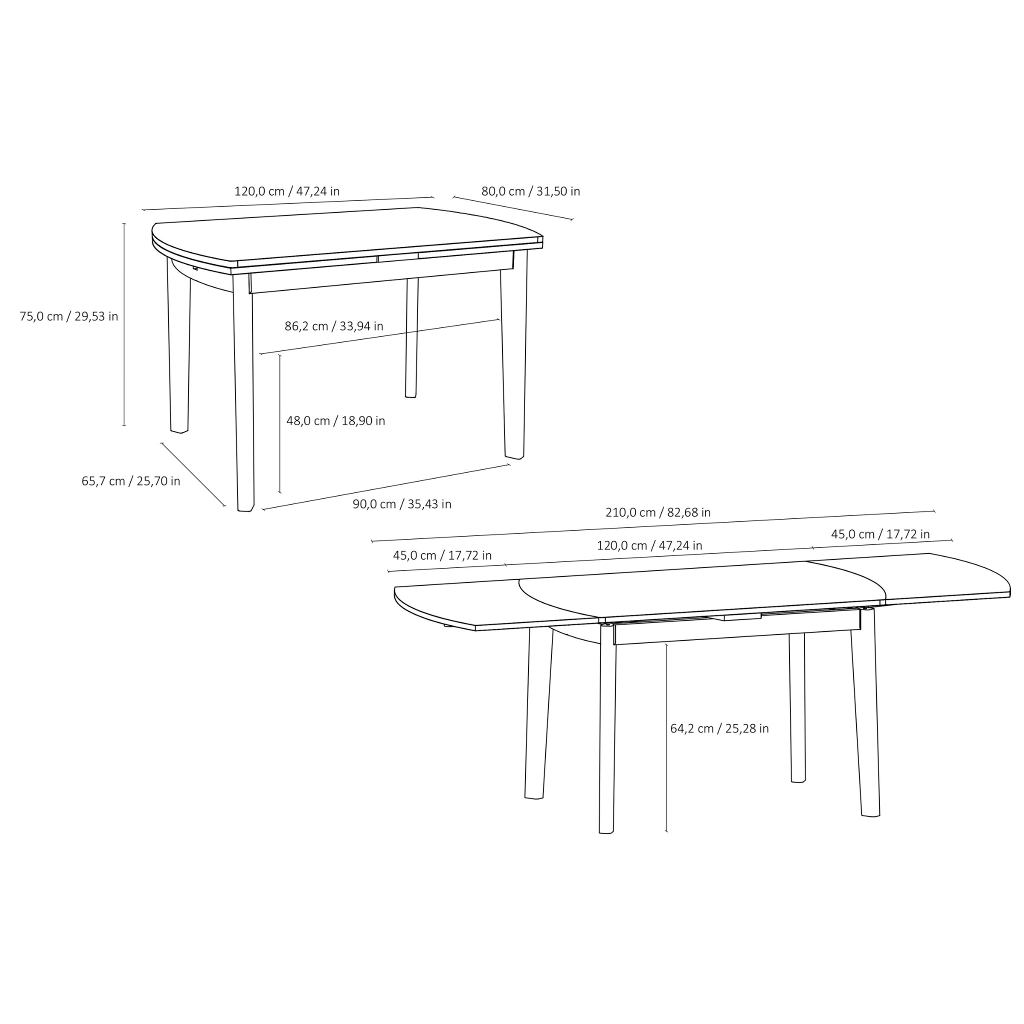 Dane Extending Table