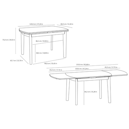 Dane Extending Table