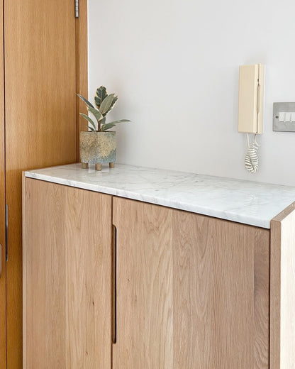 Ossenna Italian Carrara Marble Cabinet