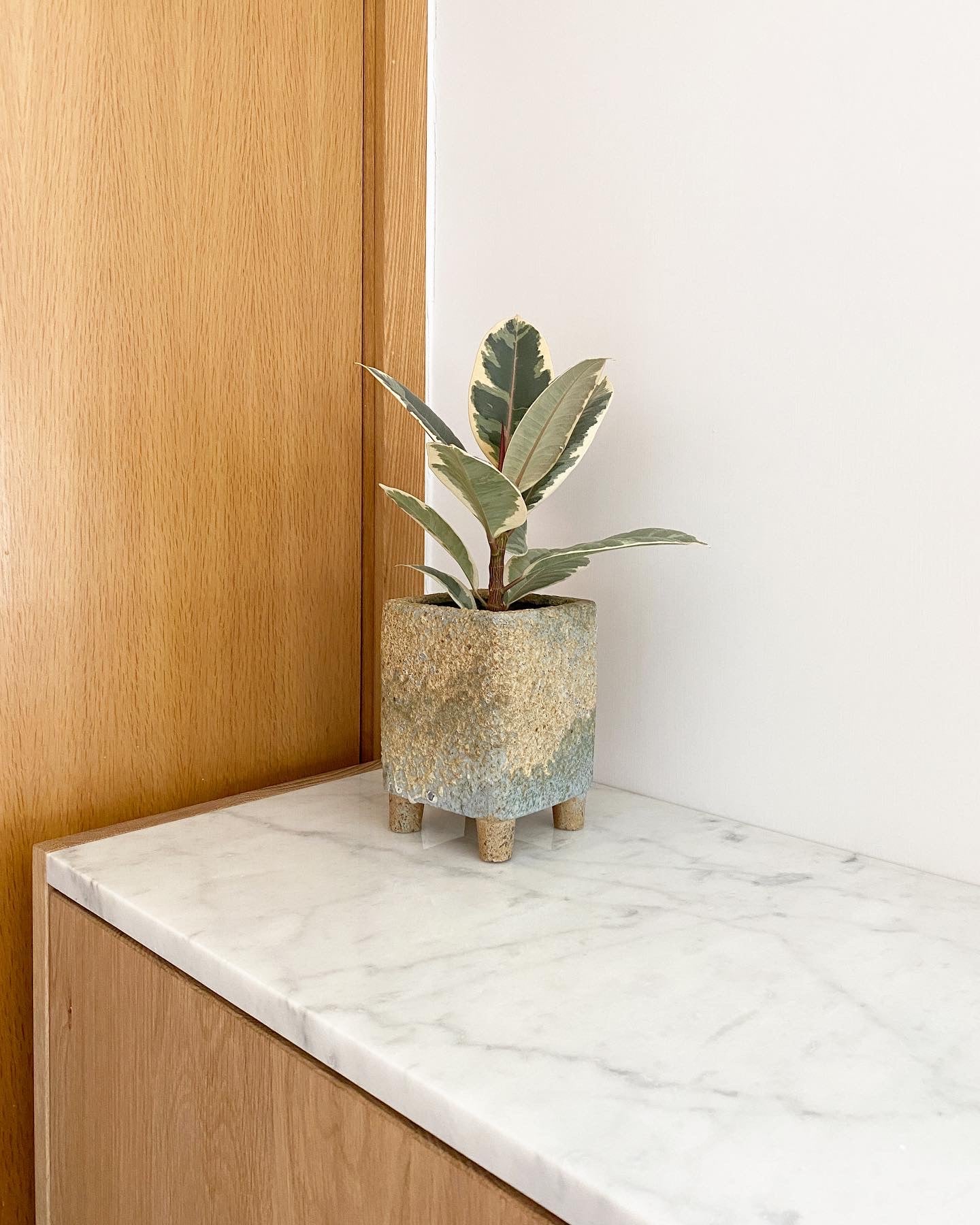 Ossenna Italian Carrara Marble Cabinet