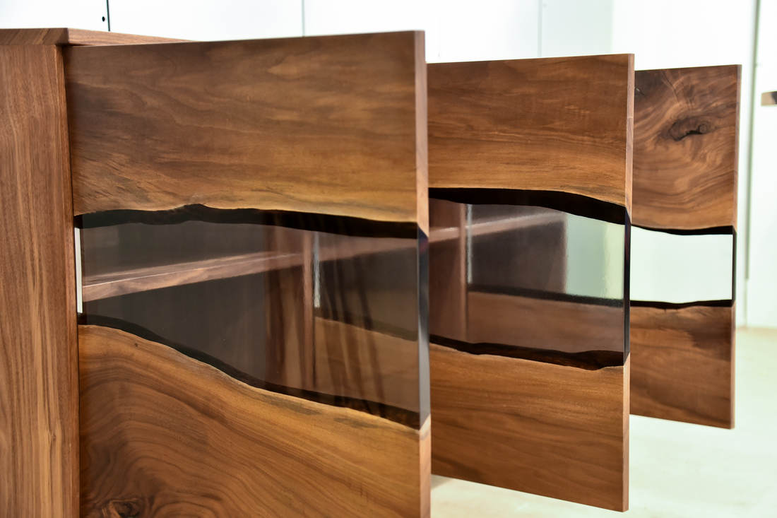 Lawrence River Epoxy Door Sideboard